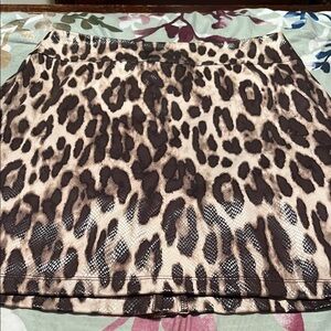 Travelers by Chico’s animal print soft and shimmery skirt